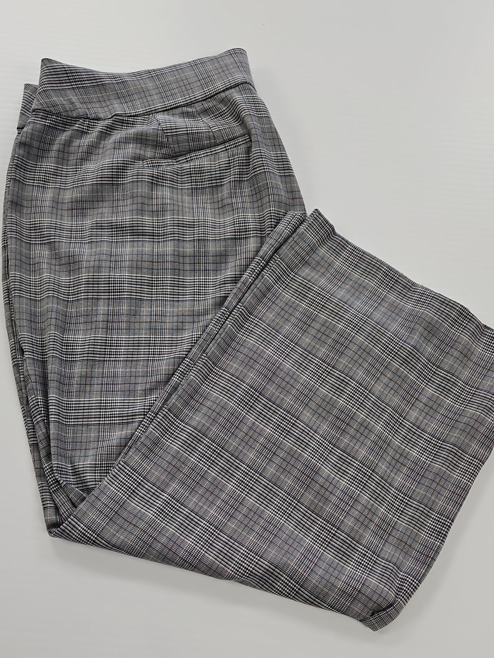Lane Bryant The Allie Black and Gray Plaid Pants